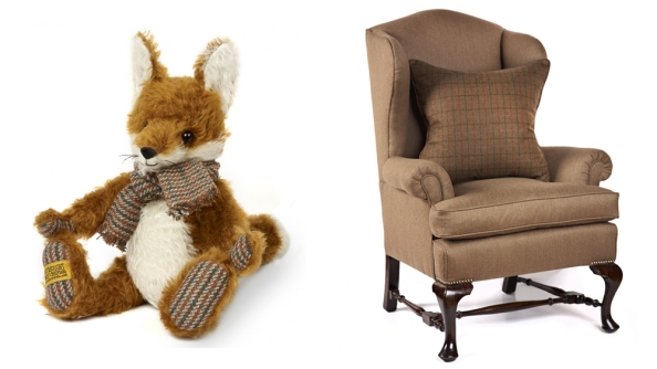 Limited Edition Mr Fox and Vintage Wingback Chair.